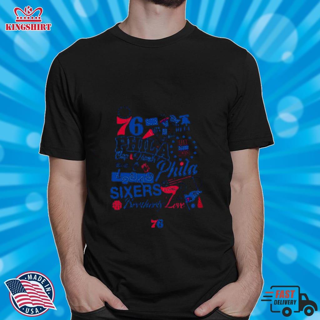 76 Phila Clap Your Hand Ring The Bell Make Some Noise Sixers Brotherly Shirt