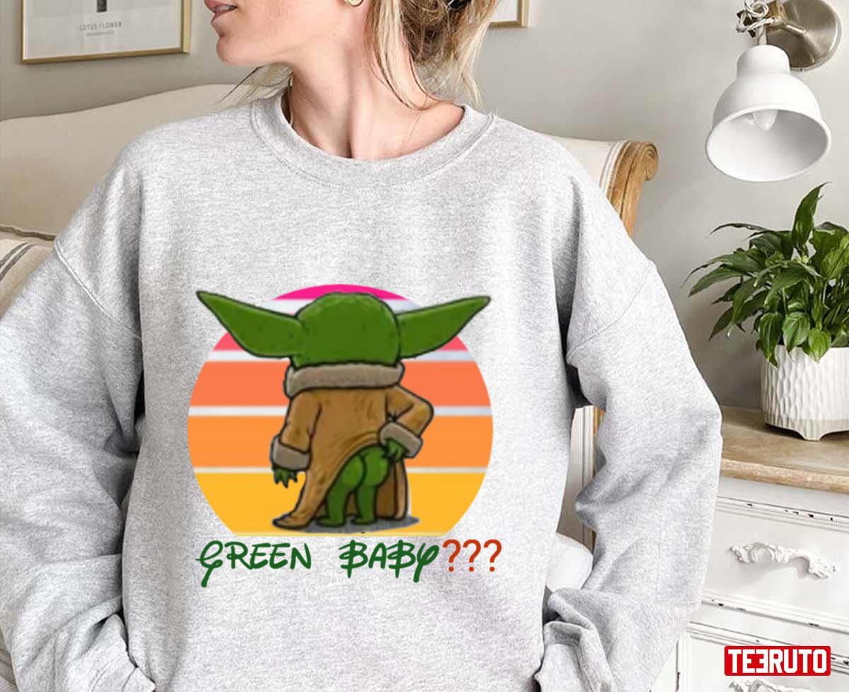 Alien Green Baby Legendary Animals Grogu Yoda Vintage Unisex Sweatshirt