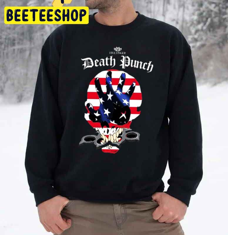 America Flag Art Five Finger Death Punch Band Logo Trending Unisex Sweatshirt