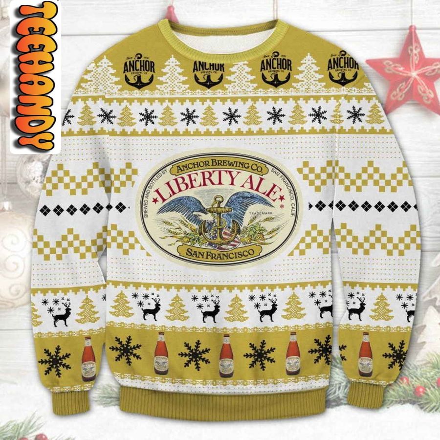 Anchor Liberty Ale Ugly Christmas Sweater