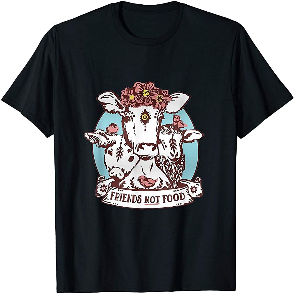 Animals Are Friends Not Food Pig Cow Sheep Vegan Vegetarian T Shirt Plus Size Up To 5Xl, Hoodie