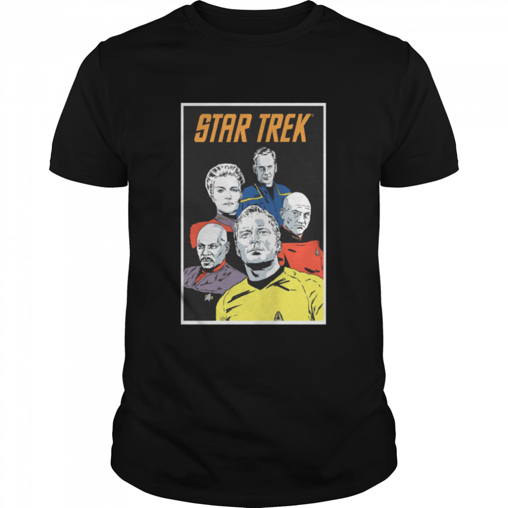 Animated Design Star Trek Characters Shirt