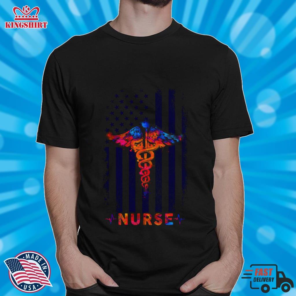Awesome Nurse American Flag Shirt