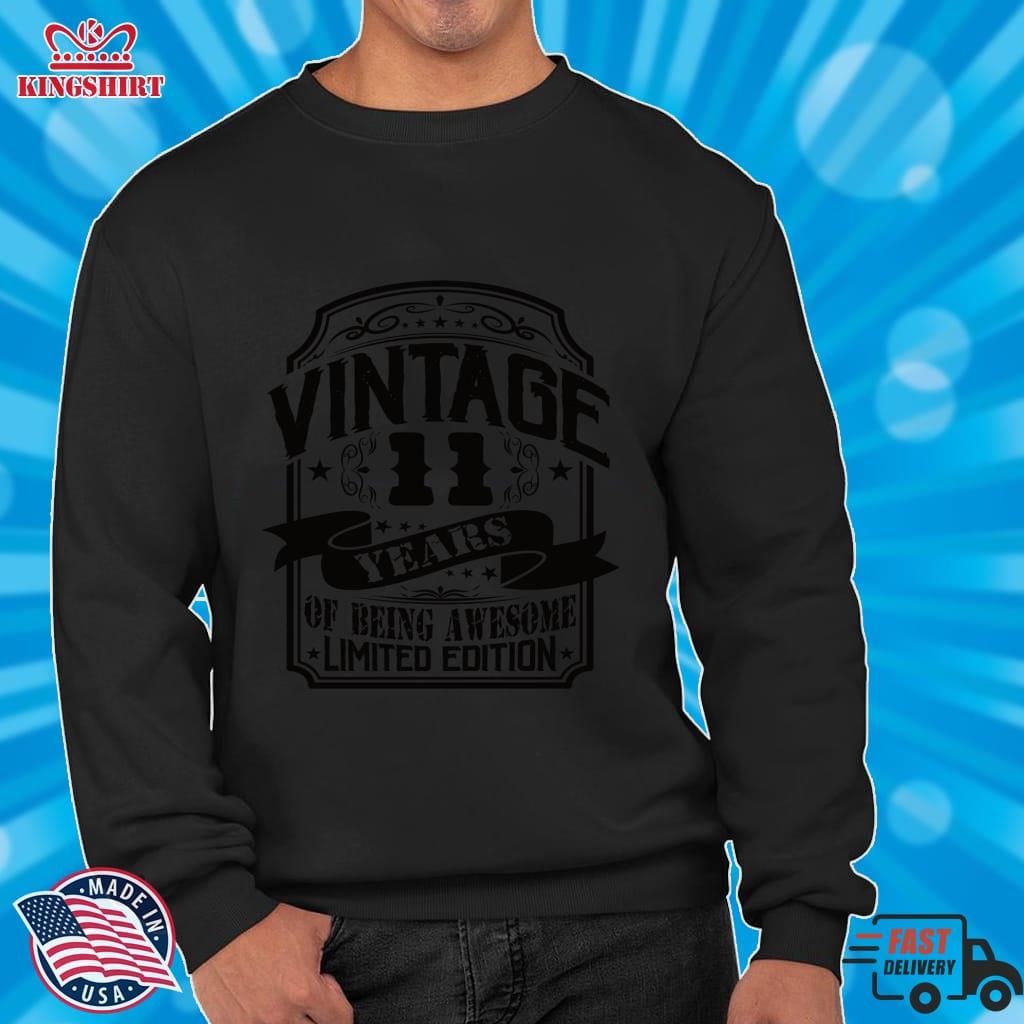 Birthday Vintage 11 Years Limited Edition Pullover Hoodie