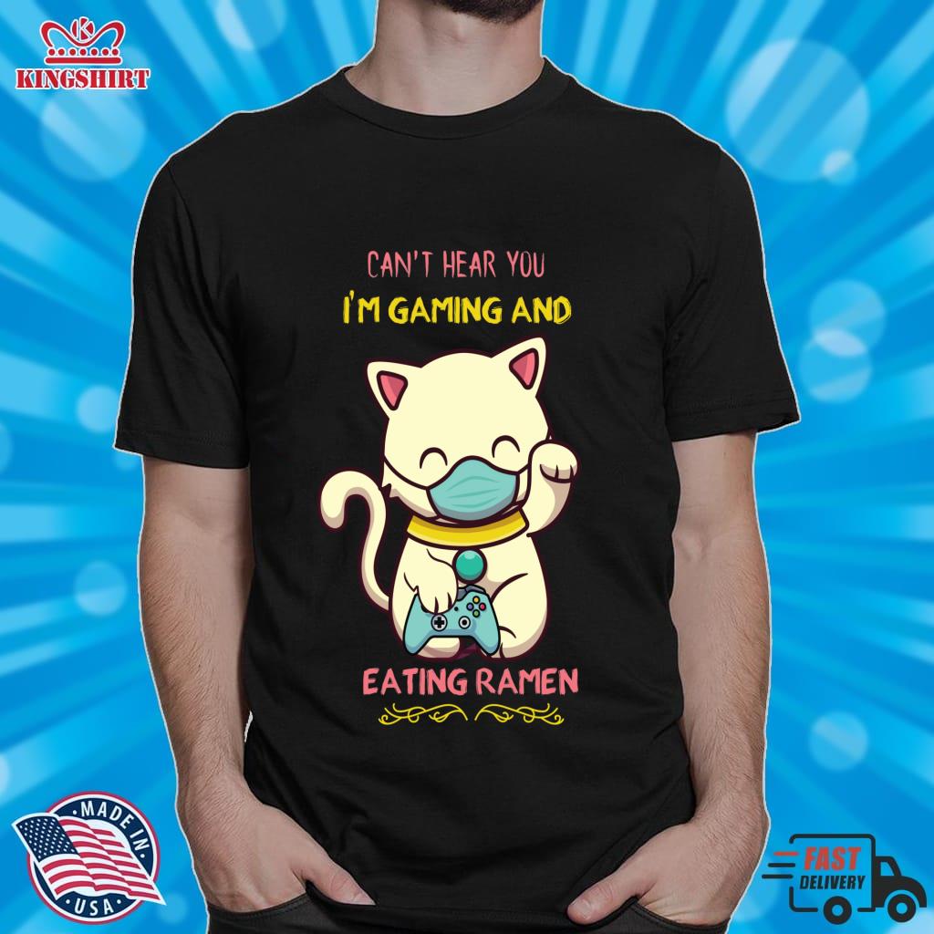 Can't Hear You I'm Gaming And Eating Ramen   Online Games   Games Lightweight Hoodie