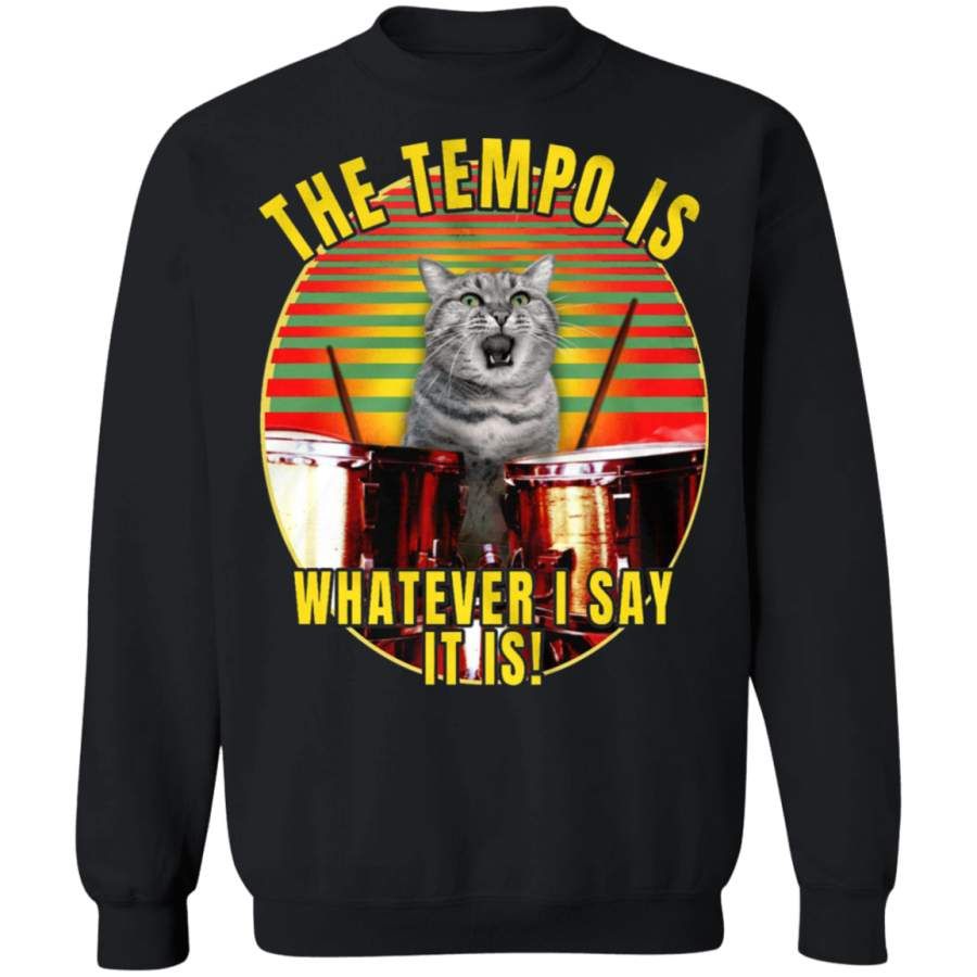 Cat The Tempo Is Whatever I Say It Is Cats Sweater