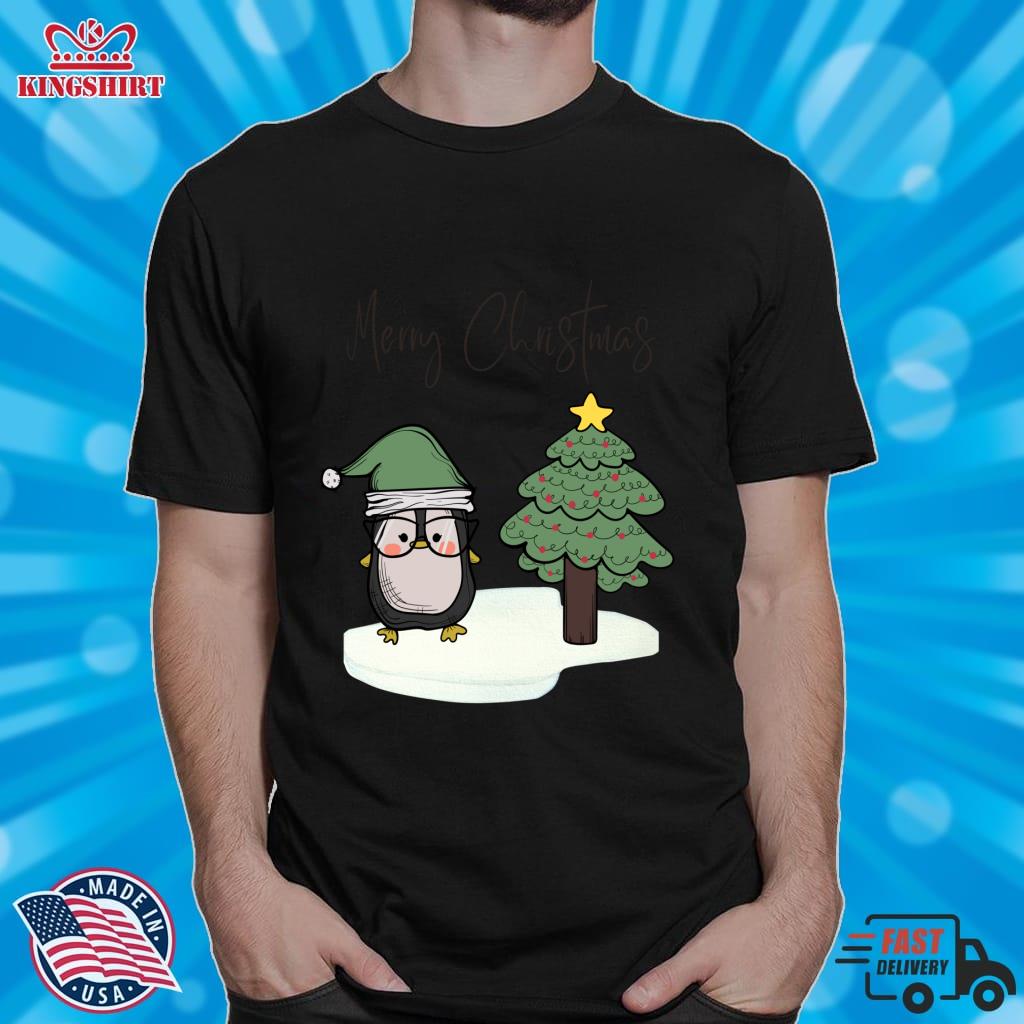 Christmas Approaching, Merry Christmas Penguin Santa Pullover Hoodie