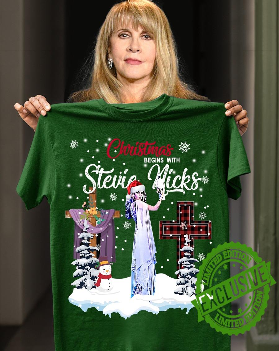 Christmas Begins With Stevie Nicks Shirt