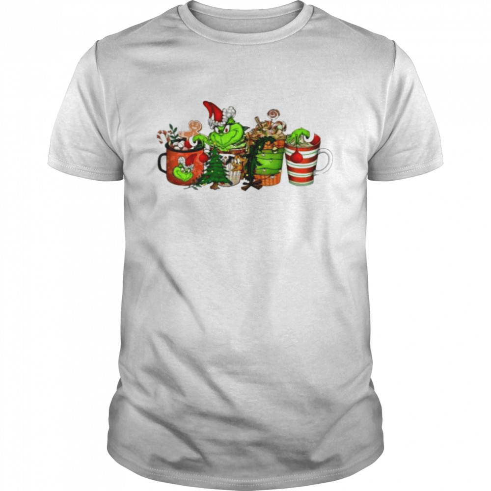 Coffee Cup Grinch For Christmas 2022 Shirt