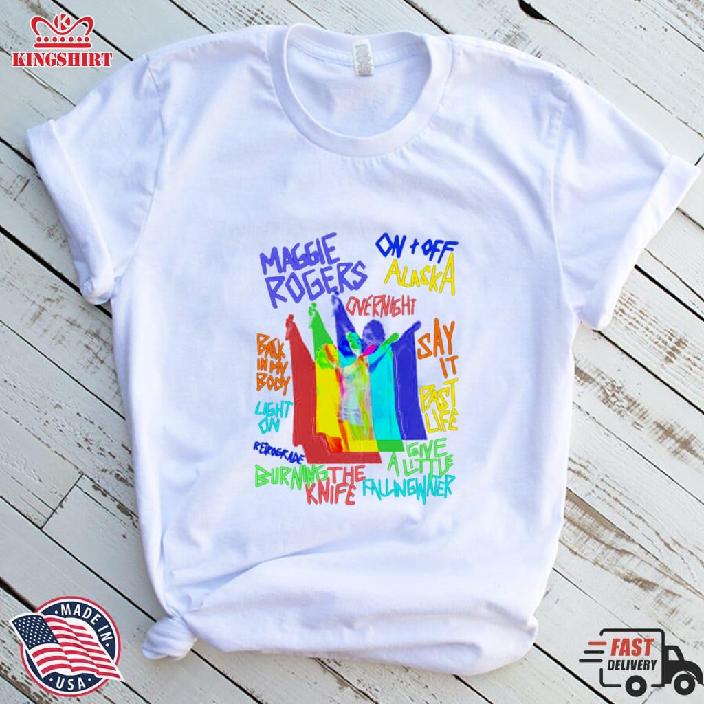 Colorful Beautiful Maggie Rogers Singer Shirt
