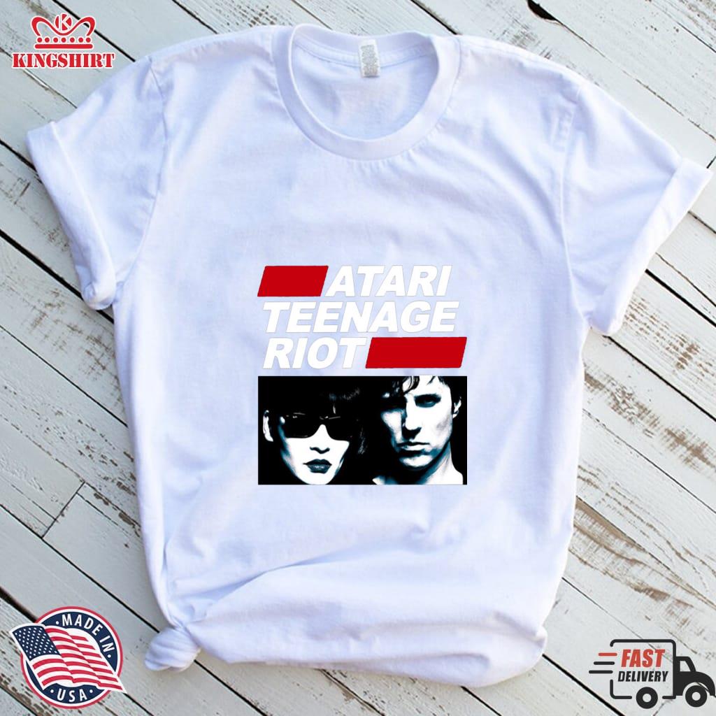 Cool Black And White Design Atari Teenage Riot Member Shirt