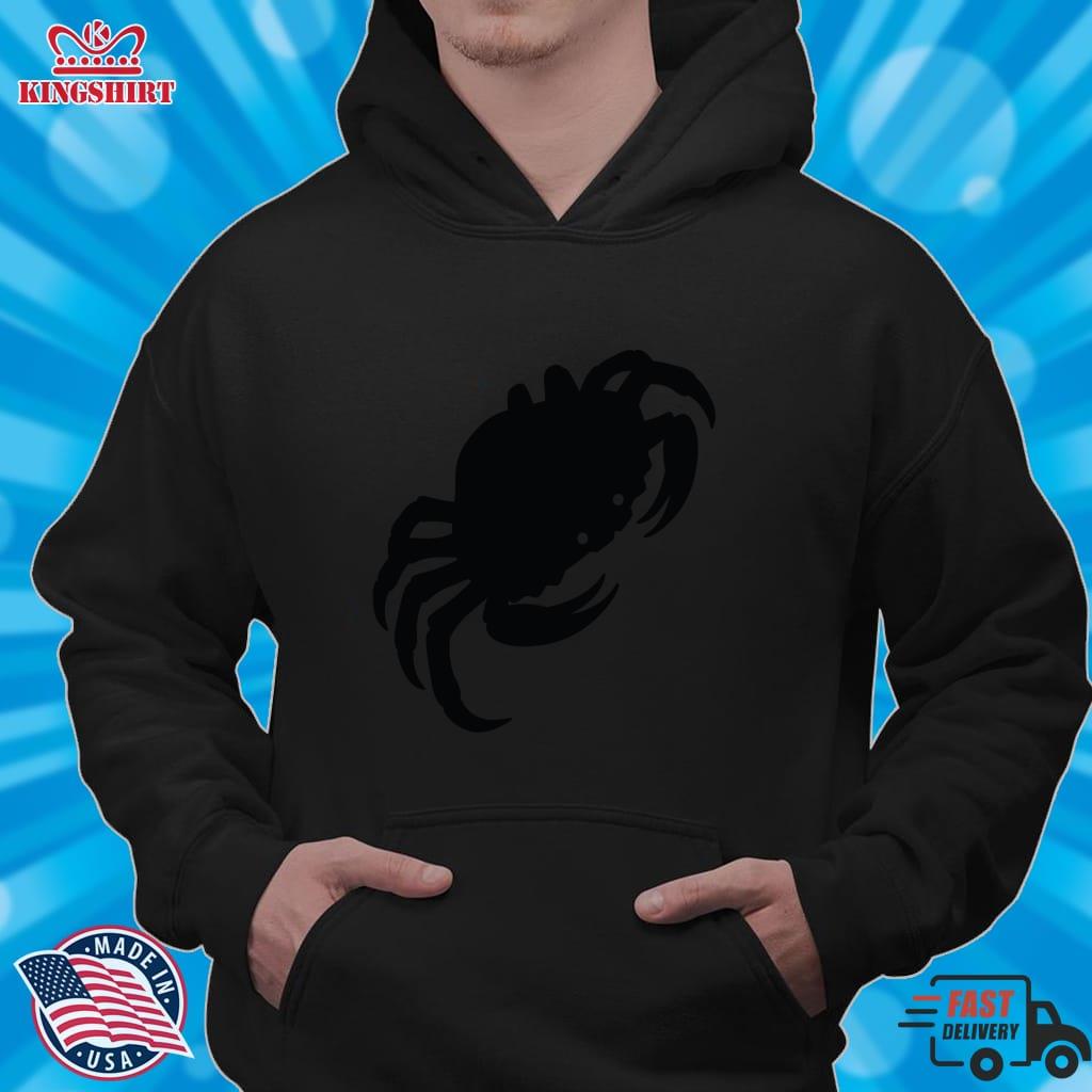 Crab Silhouette Pullover Hoodie