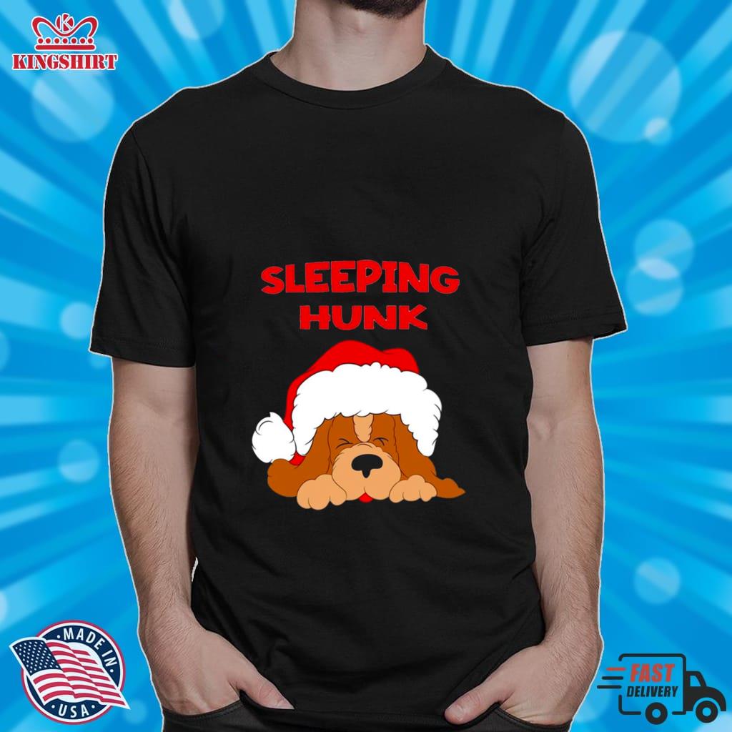 Cute Dug Sleeping Hunk Christmas Shirt