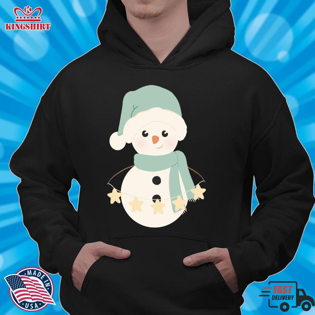 Cute Snowman Merry Lightweight Sweatshirt