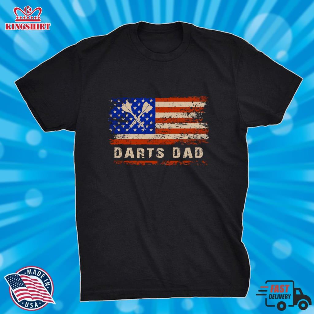Darts  Dad American Flag Pullover Hoodie