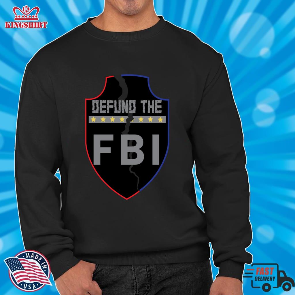 DEFUND THE FBI POLICE BADGE   Lightweight Sweatshirt