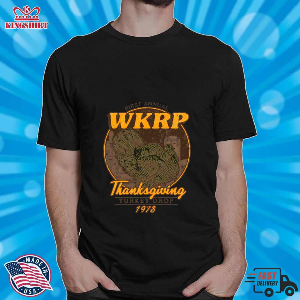 Design Of Wkrp In Cincinnati Turkey Drop For Thanksgiving Day Shirt