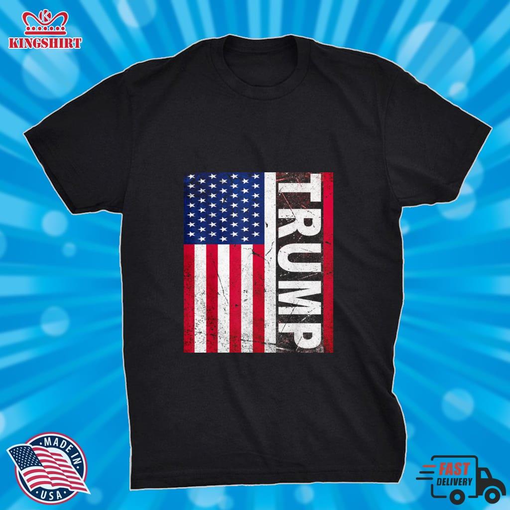 Donald Trump 2024 President American Flag Campaign T Shirt