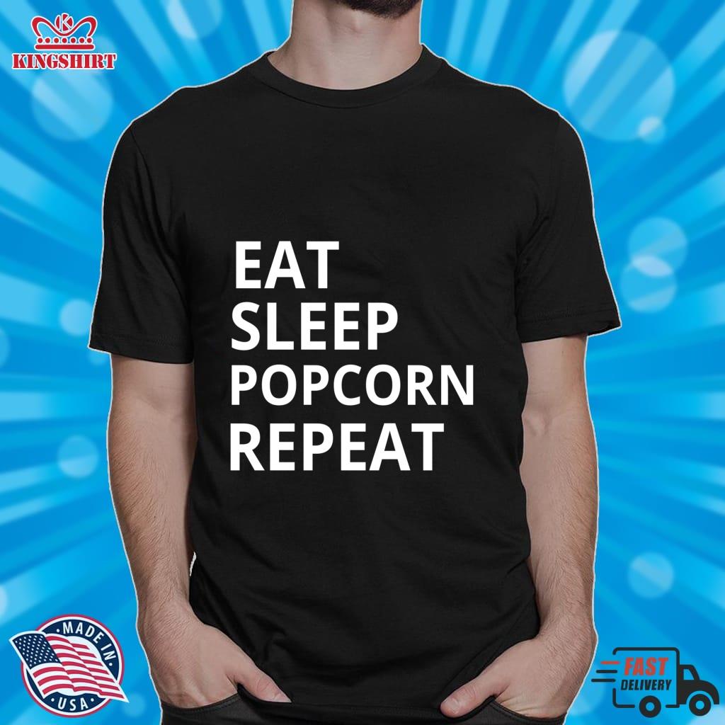 Eat Sleep Popcorn Repeat   Movie Watching Pullover Sweatshirt