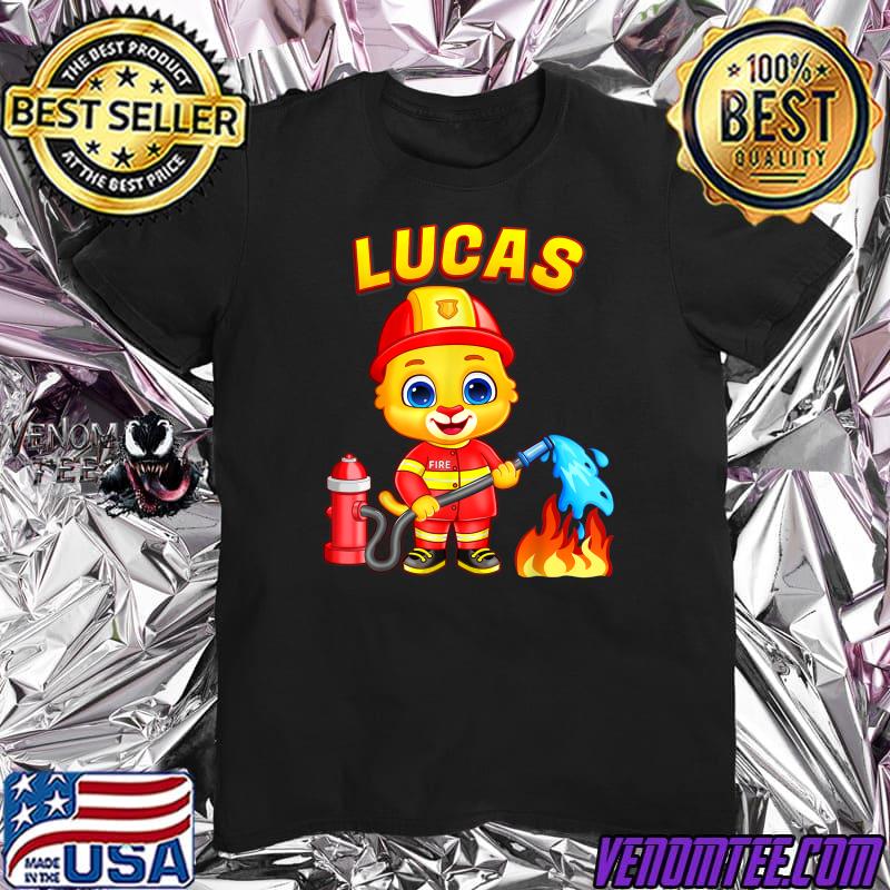 Firefighter Lucas  For Toddler Boys Firefighter T Shirt