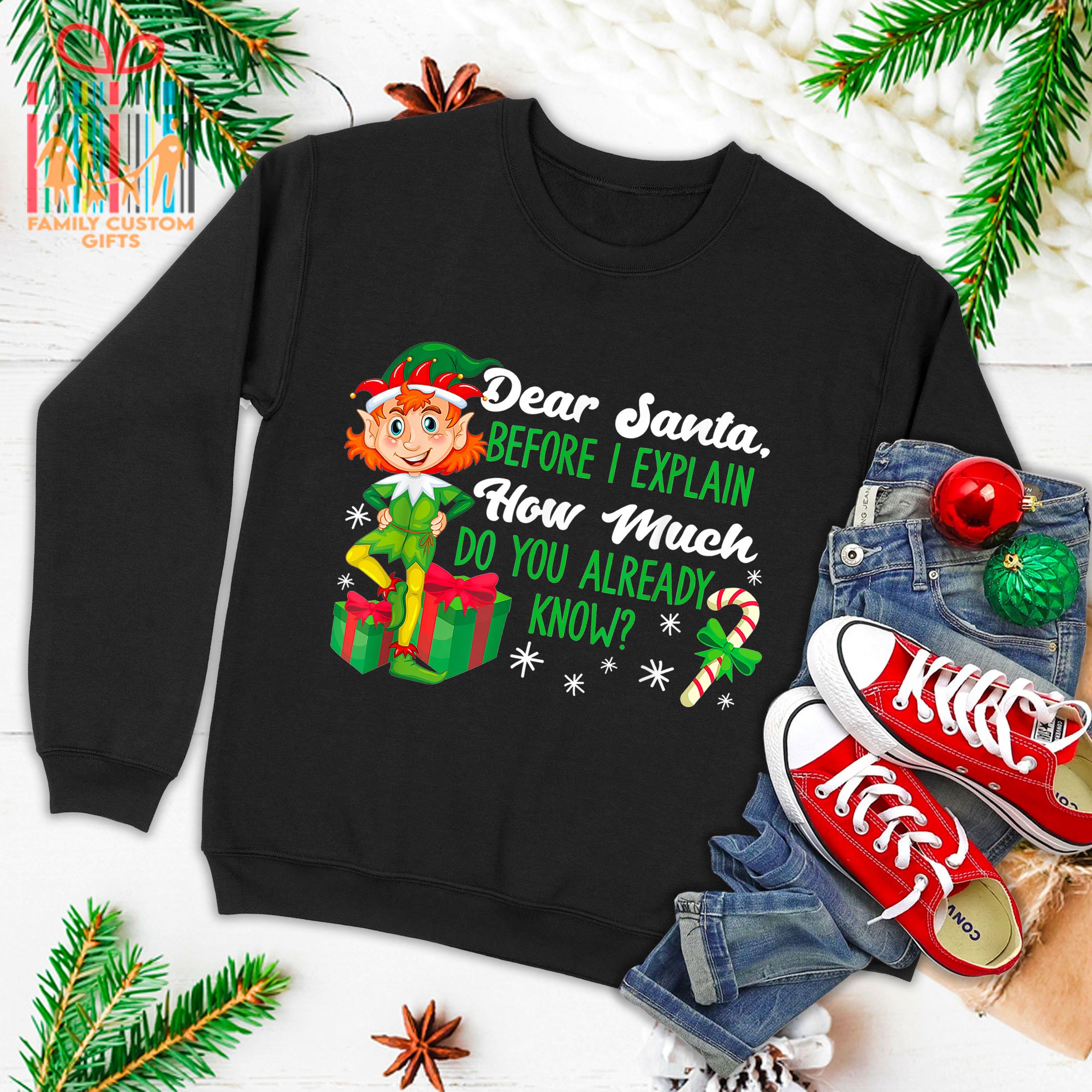 Funny Christmas Dear Santa How Much Do You Know Ugly Christmas Sweater T Shirt