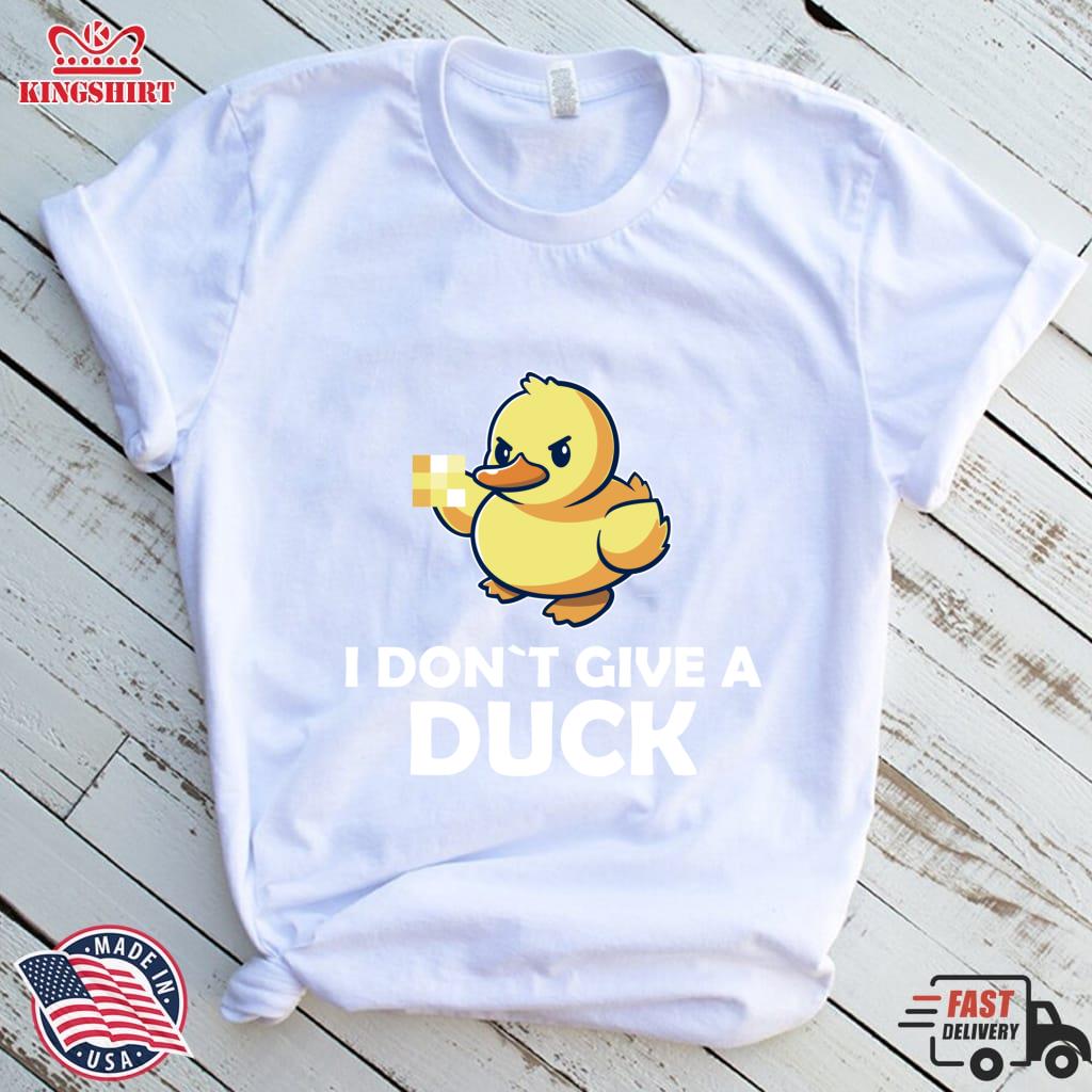 Funny Duck I Dont Give A Duck Funny Animals Lightweight Sweatshirt