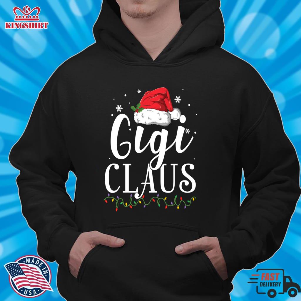 Funny Gigi Claus Christmas Pajamas Santa Gift Pullover Hoodie