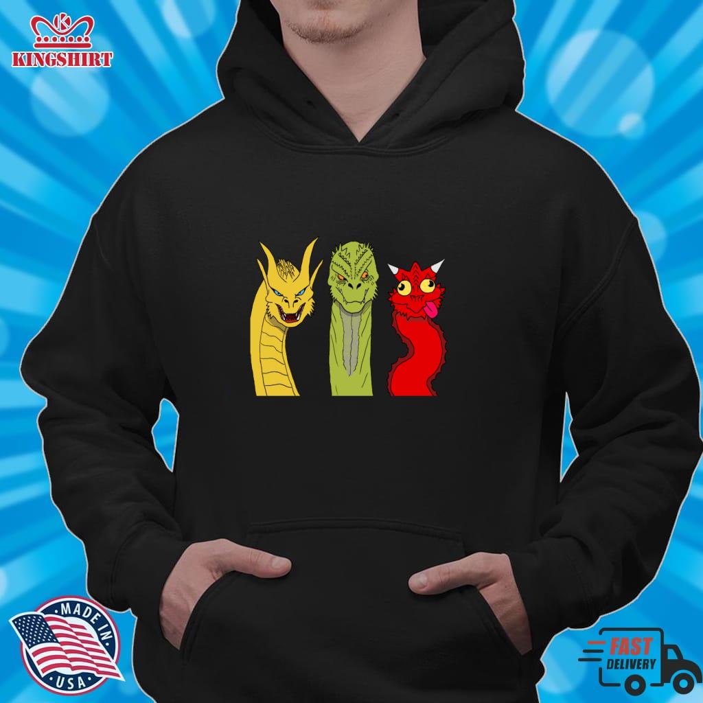 House Of The Dragon Syrax Vhagar And Caraxes Meme Pullover Hoodie