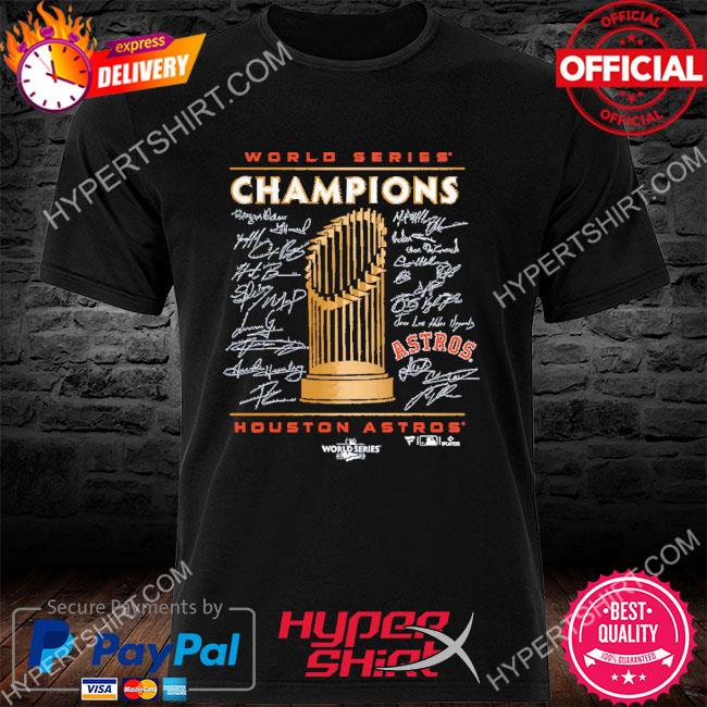 Houston Astros Fanatics Branded 2022 World Series Champions Big &038; Tall Roster Shirt