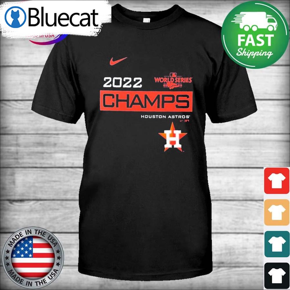 Houston Astros Nike 2022 World Series Champions Celebration Shirt