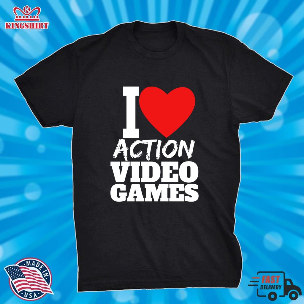 I Love Action Video Games Lightweight Sweatshirt