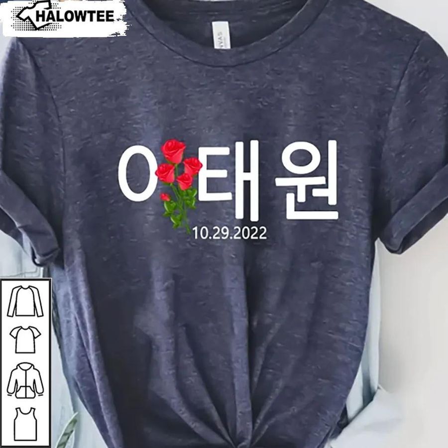  Itaewon Strong Shirt Pray For Korea Condolences Halloween Gift For Lovers