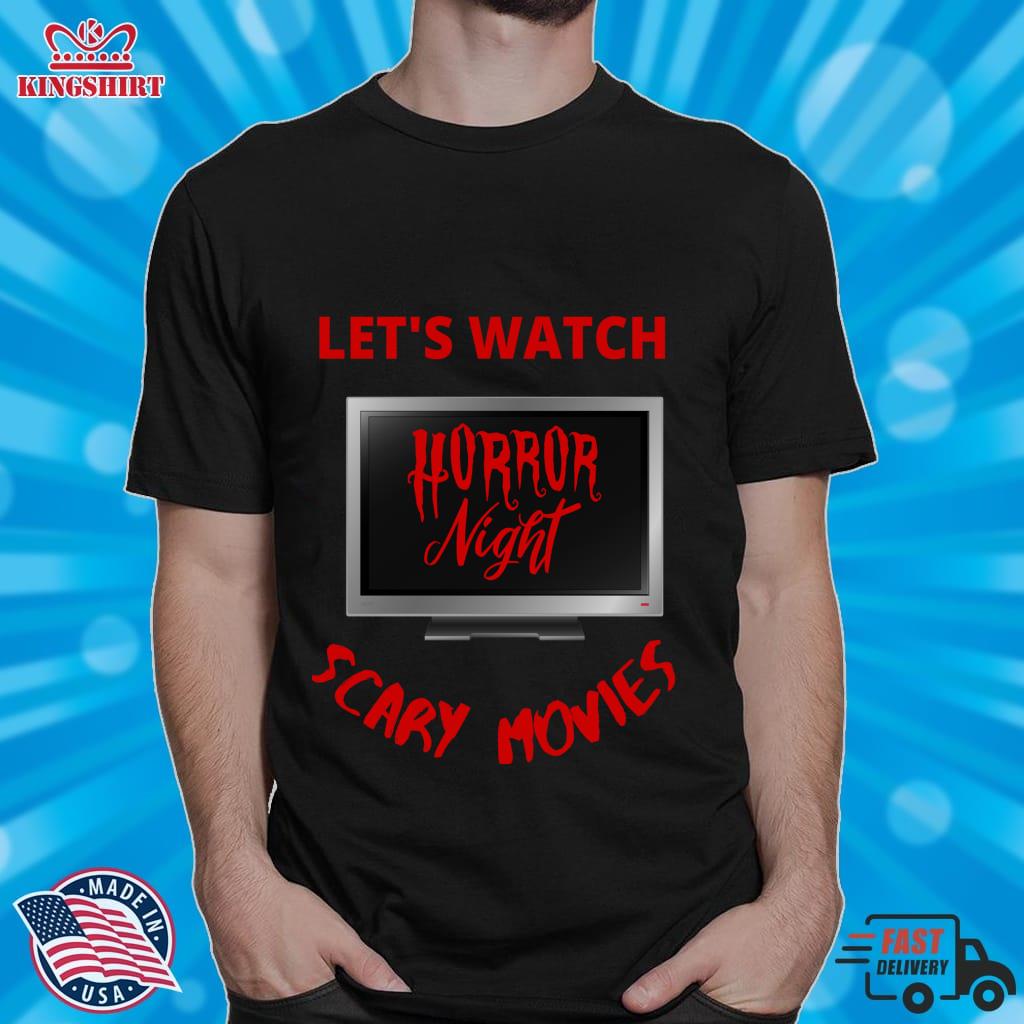 Let's Watch Scary Movies Zipped Hoodie