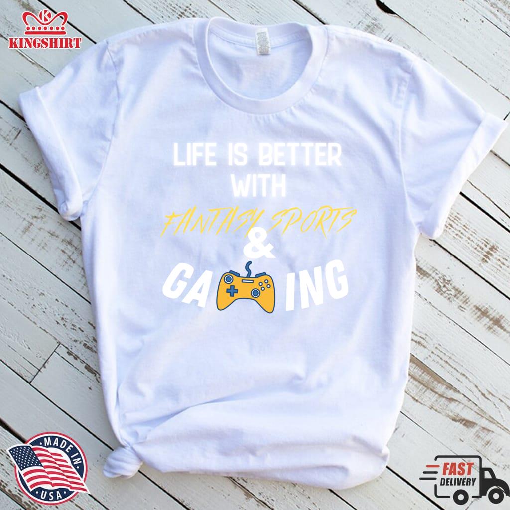 Life Is Better With Fantasy Sports And Gaming Zipped Hoodie