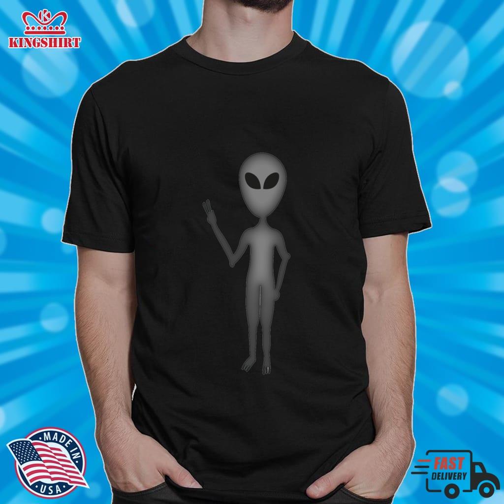 Men Women Funny Graphic UFO Alien Lightweight Hoodie