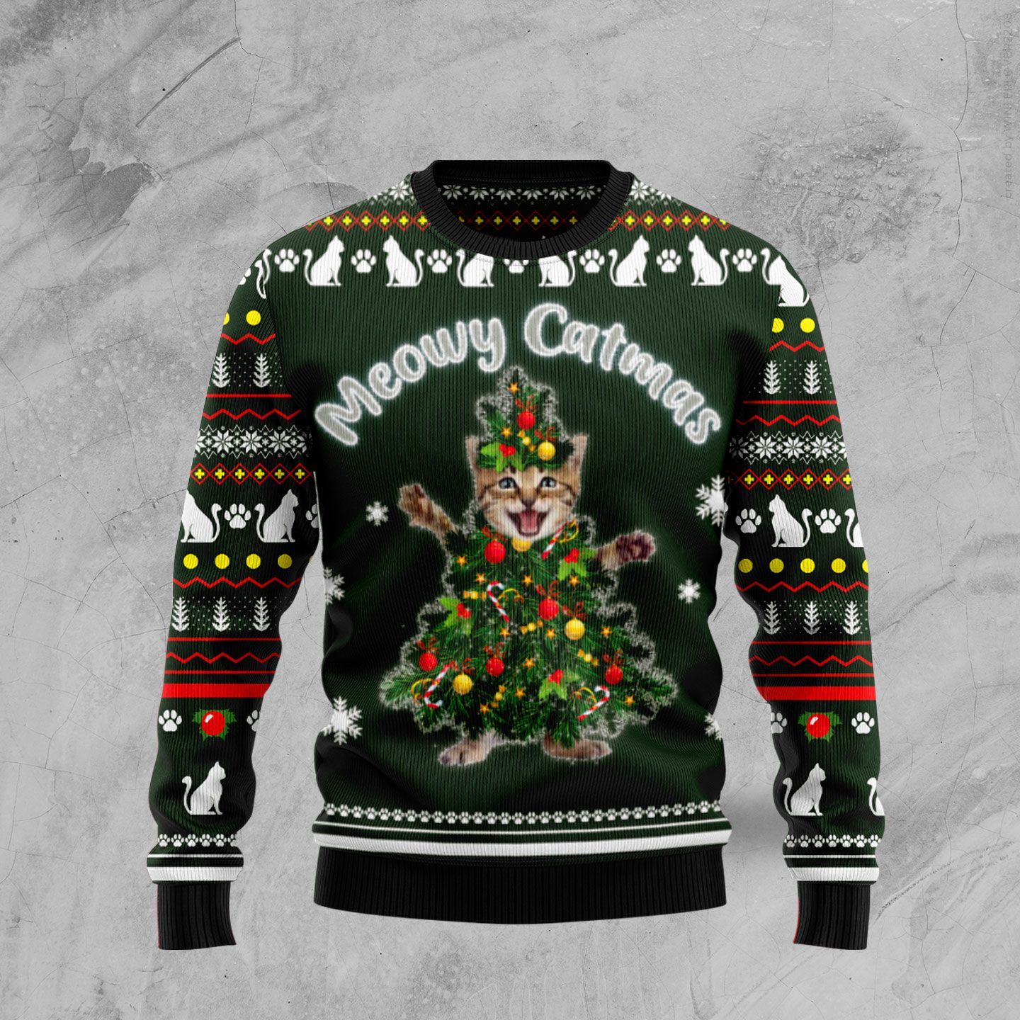 Meowy Catmas Ty299 Ugly Christmas Sweater