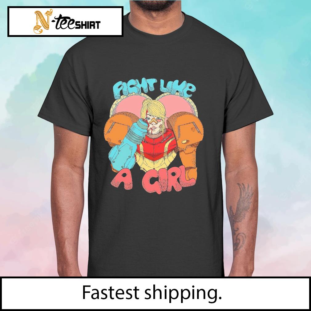 Metroid Fight Like A Girl Game Shirt