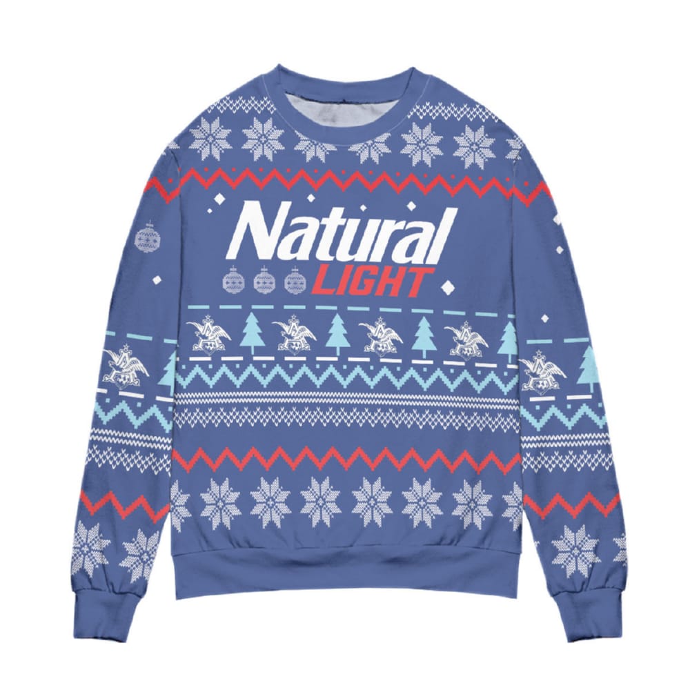 Natural Light Snowflakes Ugly Christmas Sweater