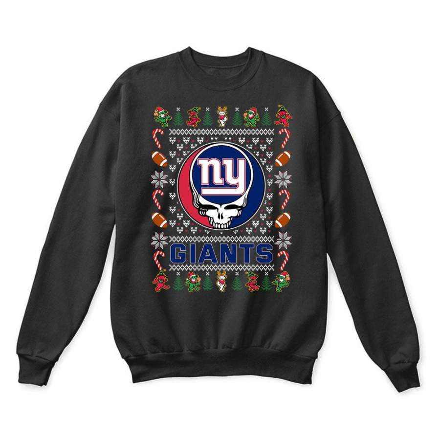 New York Giants X Grateful Dead Christmas Ugly Sweater