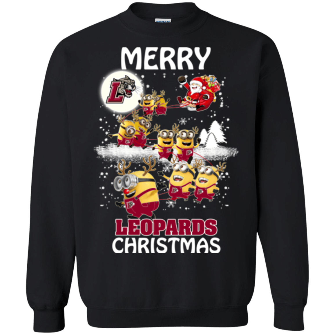Nice Shirt Lafayette Leopards Minion Ugly Christmas Sweaters Santa Claus With Sleigh Hoodies Sweatshirts