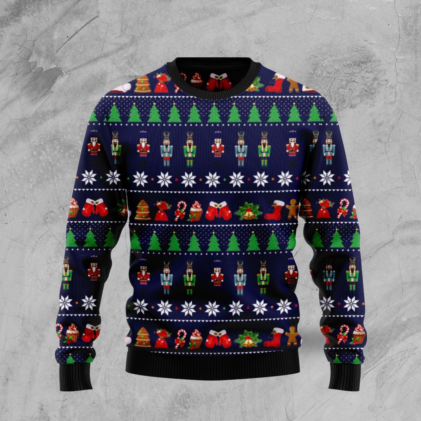 Nutcracker HZ92805 Ugly Christmas Sweater Unisex Womens And Mens, Couples Matching, Friends, Funny Family Sweater Gifts 