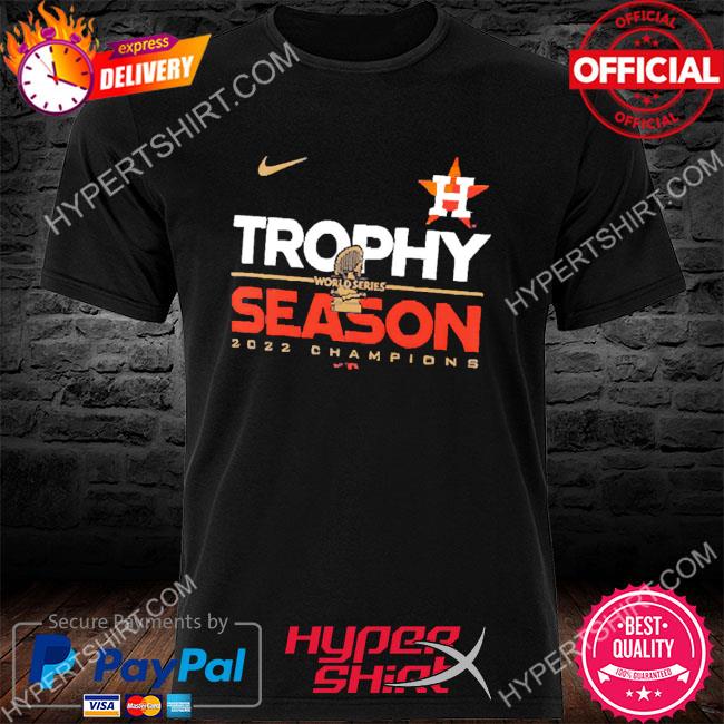 Official Houston Astros Nike 2022 World Series Champions Commissioner's Trophy Shirt