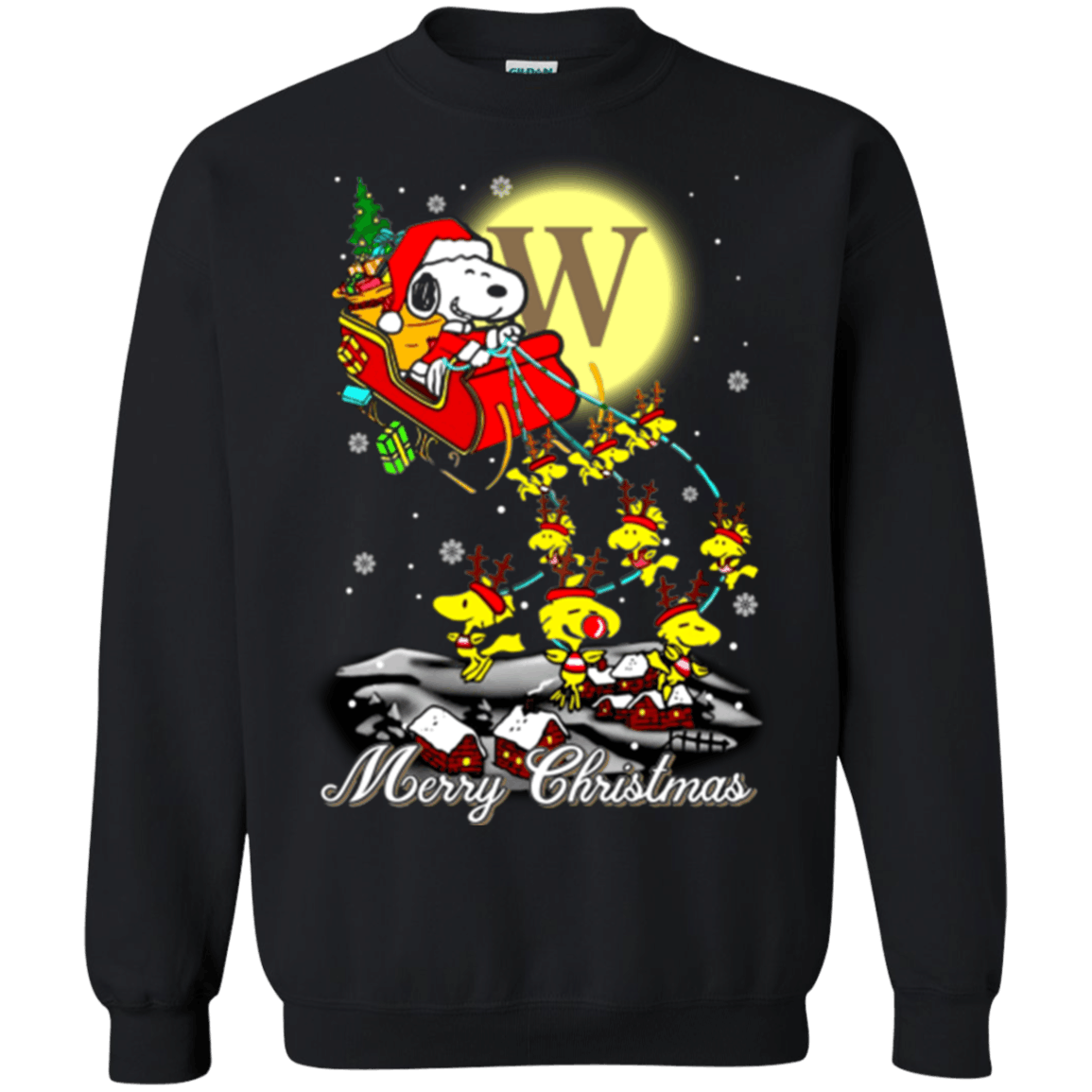 Perfect Wofford Terriers Ugly Christmas Sweaters Santa Claus With Sleigh And Snoopy Sweatshirts