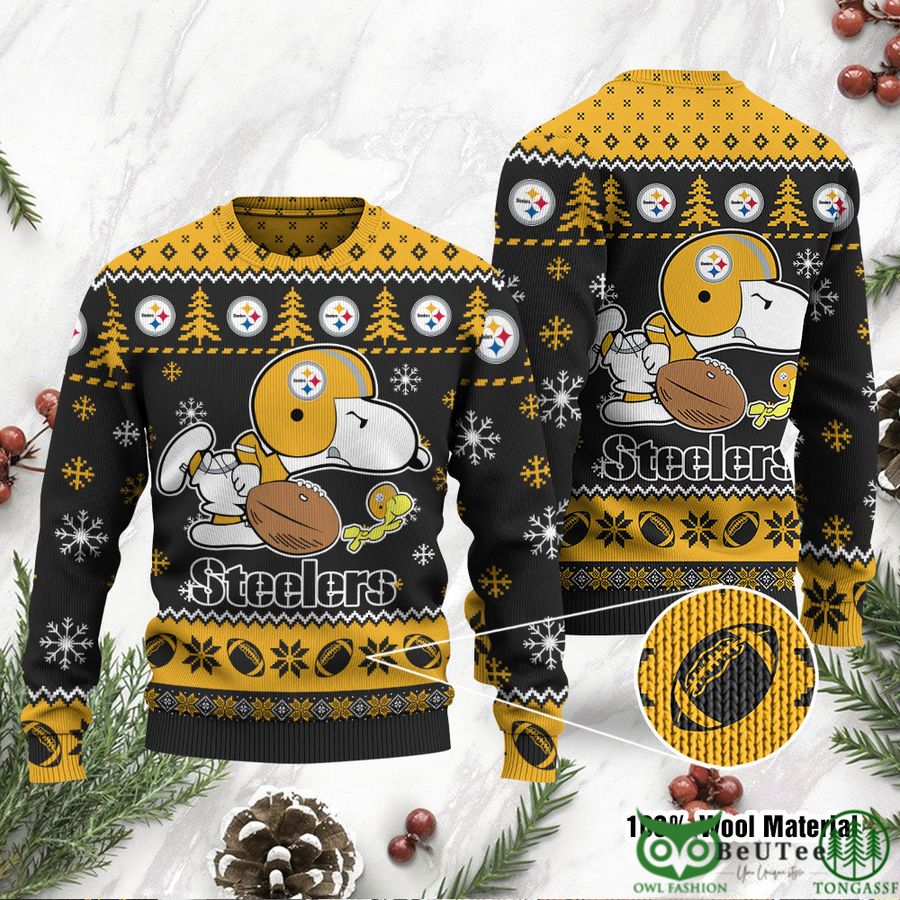 Pittsburgh Steelers Snoopy Ugly Sweater NFL