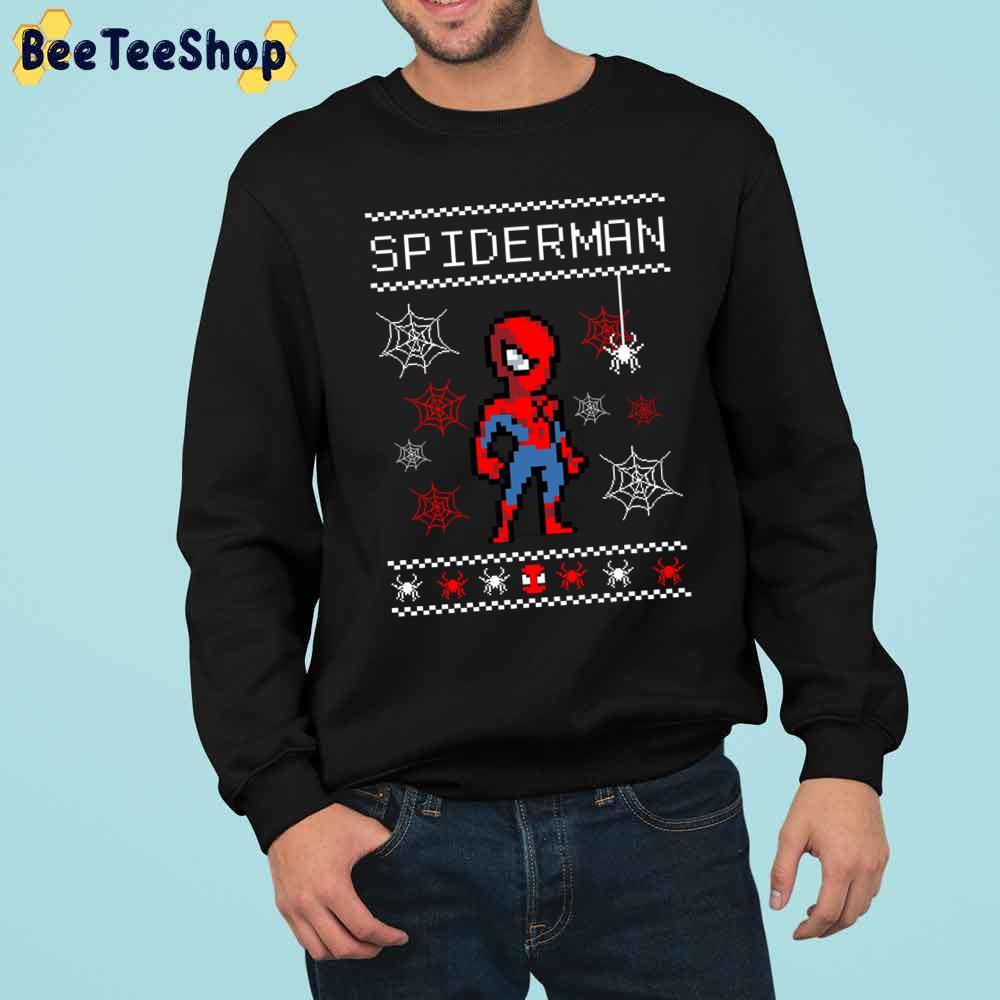 Pixel Spiderman Christmas Trending Unisex Sweatshirt