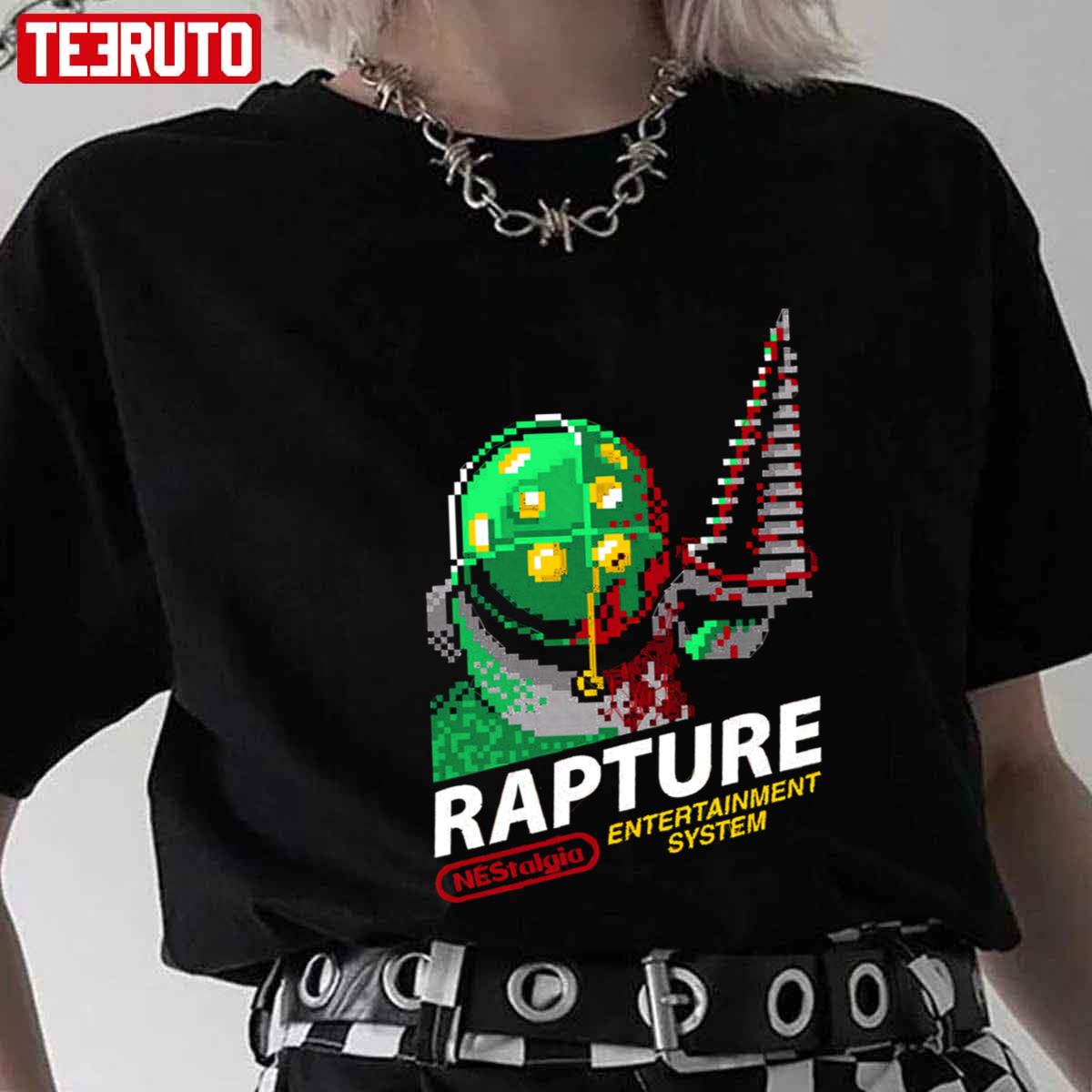 Rapture Entertainment System Bioshock Video Game Art Unisex T Shirt