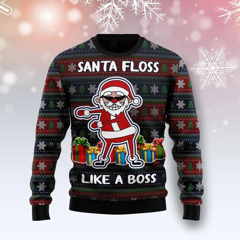 Santa Floss Ugly Christmas Sweater For Men And Women Adult