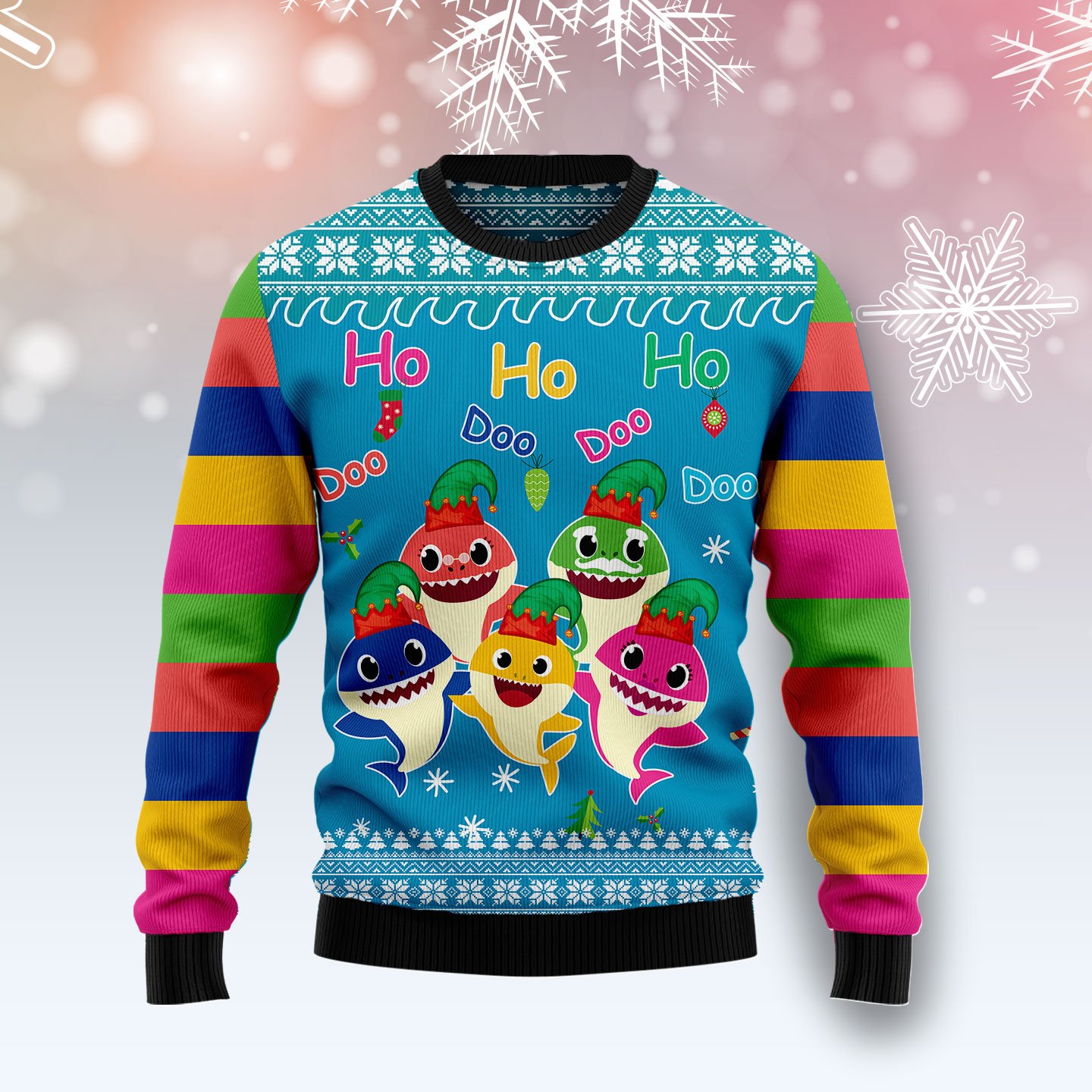 Shark Doo Doo Doo T0611 Ugly Christmas Sweater