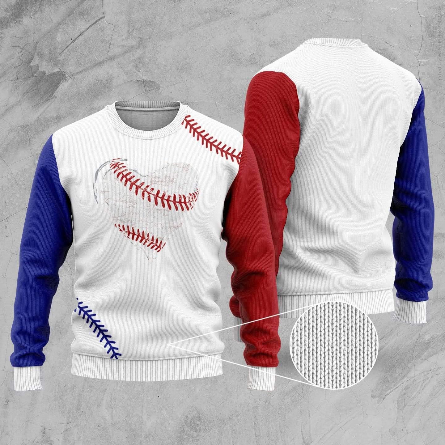 Simple Love Baseball Sweater 2611L