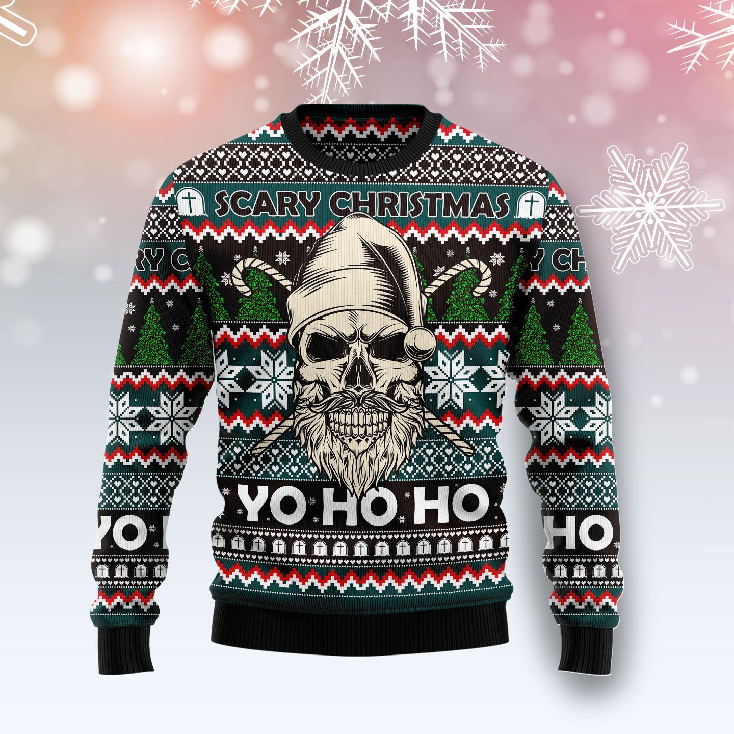 Skull Scary Christmas Ty249 Ugly Christmas Sweater